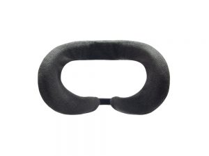 Black absordent facepad for VR device goggles