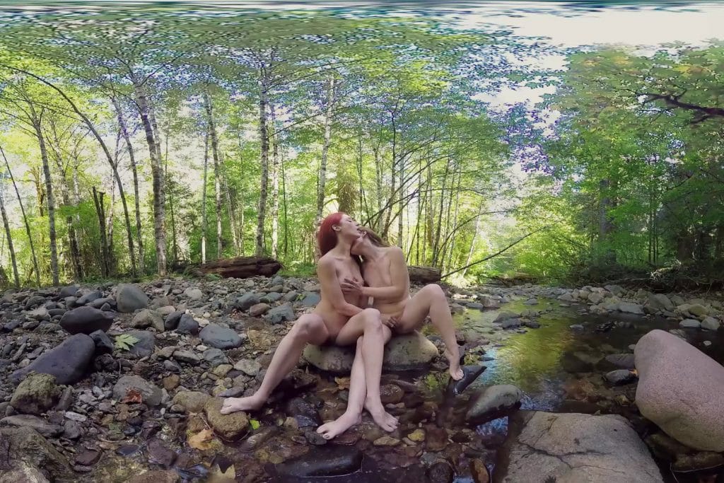 lesbians naked outdoor in nature porn