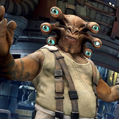 3d alien vr game character