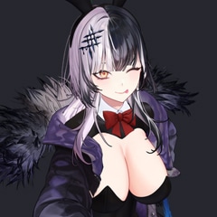 Upside down shot of blue-haired anime girl getting fucked in doggystyle pornulus-rift